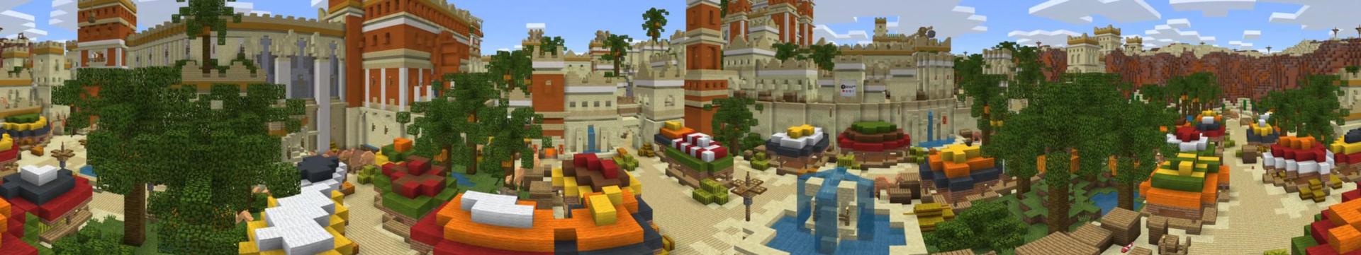 Panorama of the Minecraft Bedrock Marketplace product Desert Creatures created by Everbloom Games.