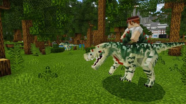 Screenshot of the Minecraft Bedrock Marketplace product Dinosaur Dig created by Everbloom Games.
