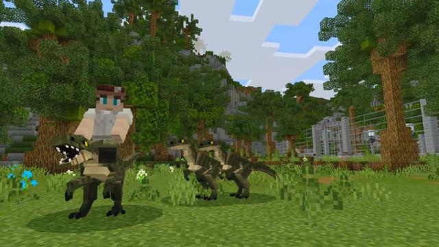 Screenshot of the Minecraft Bedrock Marketplace product Dinosaur Dig created by Everbloom Games.