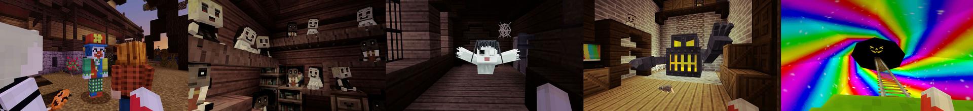 Panorama of the Minecraft Bedrock Marketplace product Haunted Park created by Everbloom Games.