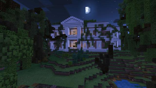 Screenshot of the Minecraft Bedrock Marketplace product Haunted Swamp Survival created by Everbloom Games.