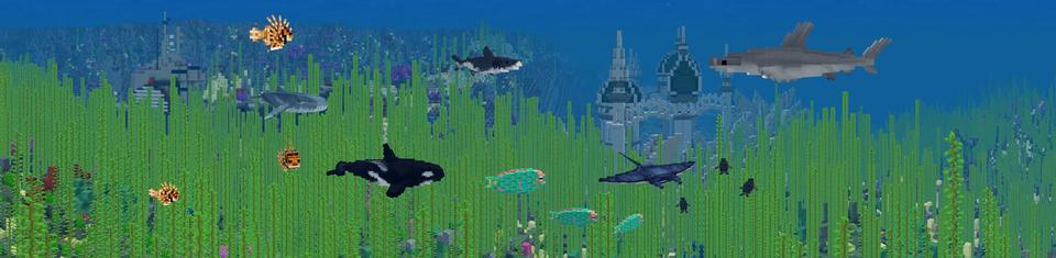 Panorama of the Minecraft Bedrock Marketplace product Mermaid Life created by Everbloom Games.