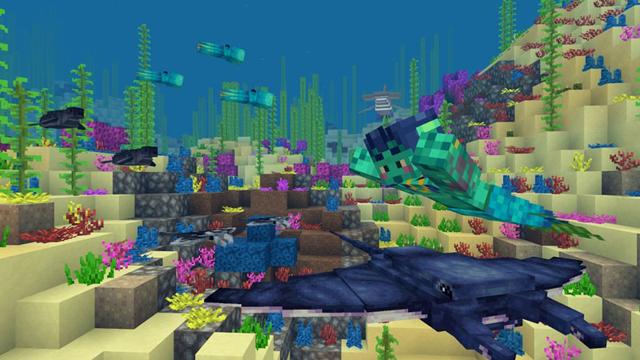 Screenshot of the Minecraft Bedrock Marketplace product Mermaid Life created by Everbloom Games.