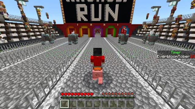 Screenshot of the Minecraft Bedrock Marketplace product Minecon Live: Rush Race! created by Everbloom Games.