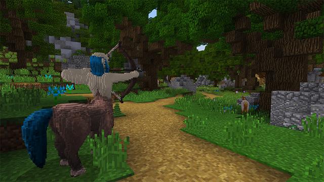 Screenshot of the Minecraft Bedrock Marketplace product Mythical Creatures created by Everbloom Games.