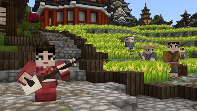 Screenshot of the Minecraft Bedrock Marketplace product Ninja Mash-up created by Everbloom Games.