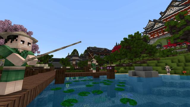 Screenshot of the Minecraft Bedrock Marketplace product Ninja Mash-up created by Everbloom Games.