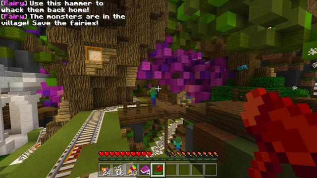 Screenshot of the Minecraft Bedrock Marketplace product Rainbow Park created by Everbloom Games.