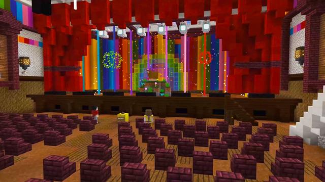 Screenshot of the Minecraft Bedrock Marketplace product Rainbow Park created by Everbloom Games.