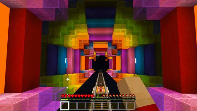 Screenshot of the Minecraft Bedrock Marketplace product Rainbow Park created by Everbloom Games.