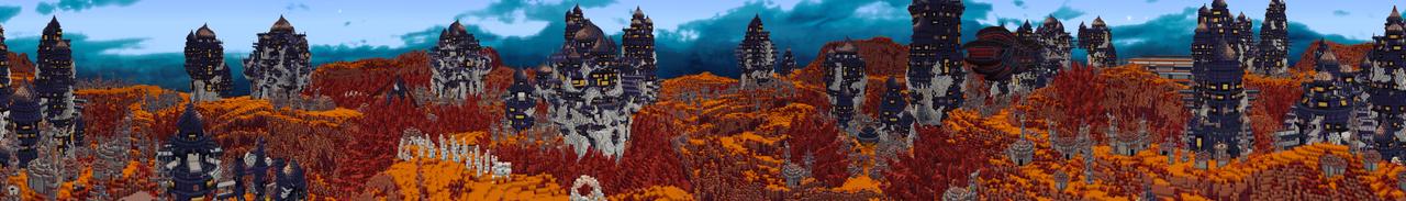 Panorama of the Minecraft Bedrock Marketplace product Space Adventure created by Everbloom Games.