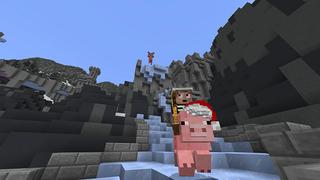 Screenshot of the Minecraft Bedrock Marketplace product Ultimate Pig Race created by Everbloom Games.