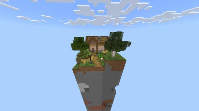 Screenshot of the Minecraft Bedrock Marketplace product 1.18 Chunky Skyblock created by Fall Studios.