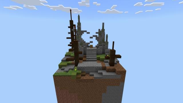 Screenshot of the Minecraft Bedrock Marketplace product 1.18 Chunky Skyblock created by Fall Studios.