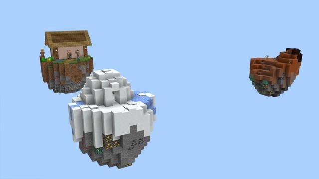 Screenshot of the Minecraft Bedrock Marketplace product 1.18 Skyblock created by Fall Studios.