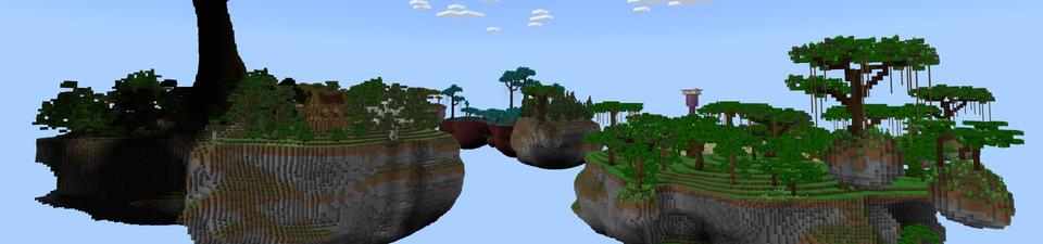 Panorama of the Minecraft Bedrock Marketplace product 1 Block Skyblock created by Fall Studios.