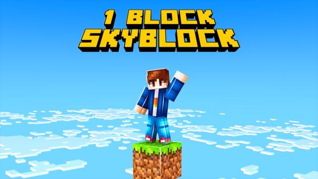 Thumbnail of the Minecraft Bedrock Marketplace product 1 Block Skyblock created by Fall Studios.