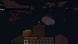 Screenshot of the Minecraft Bedrock Marketplace product 100 Days: One Block created by Fall Studios.