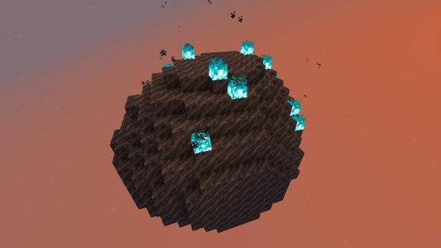 Screenshot of the Minecraft Bedrock Marketplace product 100 Days: One Block created by Fall Studios.