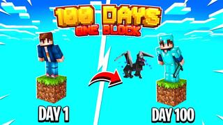 Thumbnail of the Minecraft Bedrock Marketplace product 100 Days: One Block created by Fall Studios.