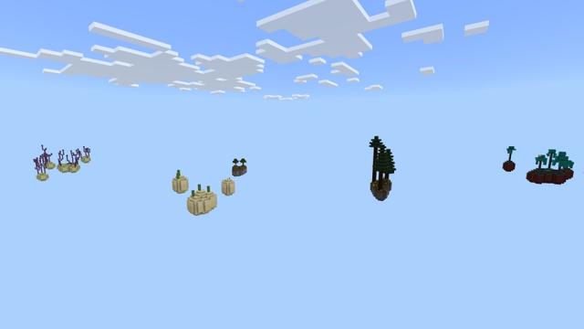 Screenshot of the Minecraft Bedrock Marketplace product 100 Days: Skyblock created by Fall Studios.