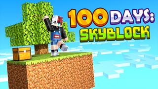 Thumbnail of the Minecraft Bedrock Marketplace product 100 Days: Skyblock created by Fall Studios.