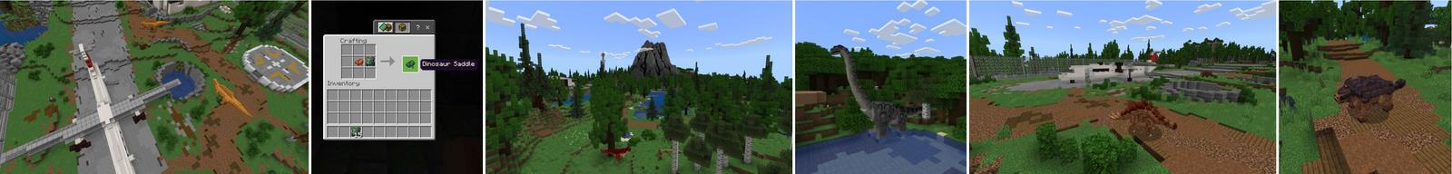 Panorama of the Minecraft Bedrock Marketplace product Advanced Dinosaurs created by Fall Studios.