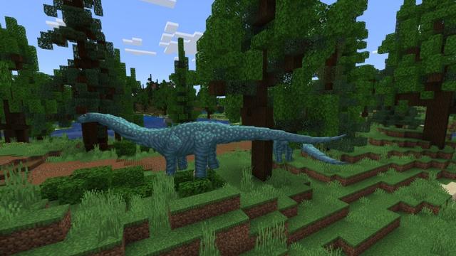 Screenshot of the Minecraft Bedrock Marketplace product Advanced Dinosaurs created by Fall Studios.