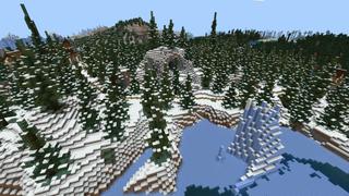 Screenshot of the Minecraft Bedrock Marketplace product Advanced: Snowy Taiga created by Fall Studios.