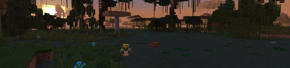 Panorama of the Minecraft Bedrock Marketplace product Advanced: Swamp created by Fall Studios.