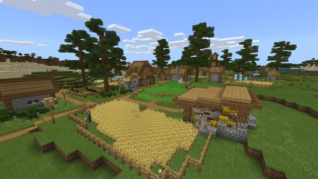 Screenshot of the Minecraft Bedrock Marketplace product Advanced Village created by Fall Studios.