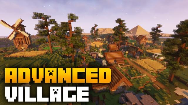 Thumbnail of the Minecraft Bedrock Marketplace product Advanced Village created by Fall Studios.