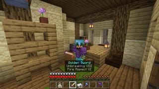 Screenshot of the Minecraft Bedrock Marketplace product Avancé : Armes created by Fall Studios.