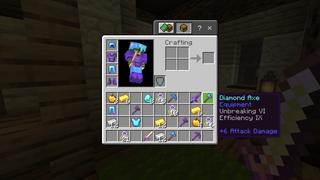 Screenshot of the Minecraft Bedrock Marketplace product Avancé : Armes created by Fall Studios.