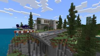 Screenshot of the Minecraft Bedrock Marketplace product Airplane Villa created by Fall Studios.