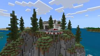 Screenshot of the Minecraft Bedrock Marketplace product Airplane Villa created by Fall Studios.