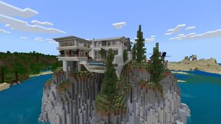 Screenshot of the Minecraft Bedrock Marketplace product Airplane Villa created by Fall Studios.