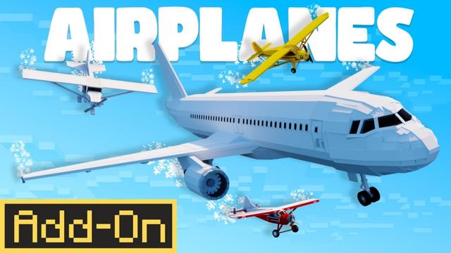 Thumbnail of the Minecraft Bedrock Marketplace product Airplanes Add-On created by Fall Studios.