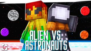 Thumbnail of the Minecraft Bedrock Marketplace product Alien vs Astronauts created by Fall Studios.