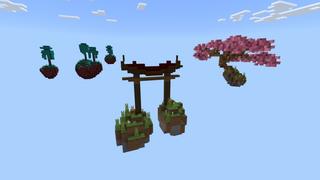 Screenshot of the Minecraft Bedrock Marketplace product Anime Skies created by Fall Studios.