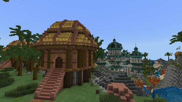 Screenshot of the Minecraft Bedrock Marketplace product Atlantic Palace created by Fall Studios.