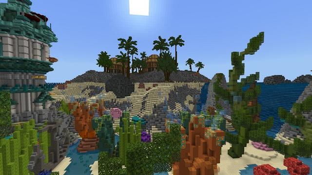 Screenshot of the Minecraft Bedrock Marketplace product Atlantic Palace created by Fall Studios.