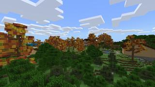 Screenshot of the Minecraft Bedrock Marketplace product Autumn Random Drops created by Fall Studios.