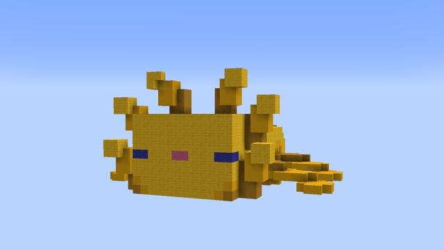 Screenshot of the Minecraft Bedrock Marketplace product Axolotl Skyblock created by Fall Studios.