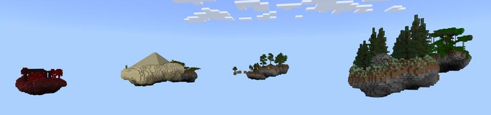 Panorama of the Minecraft Bedrock Marketplace product Better One Block created by Fall Studios.