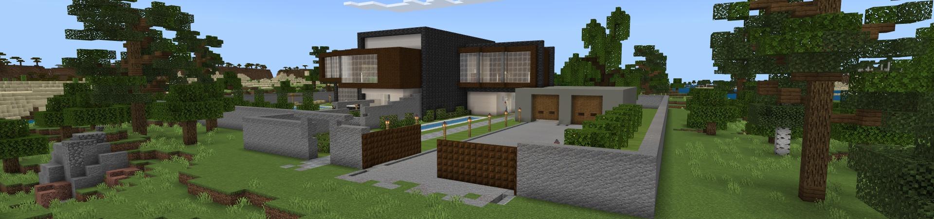 Panorama of the Minecraft Bedrock Marketplace product Billionaire Mansion! created by Fall Studios.