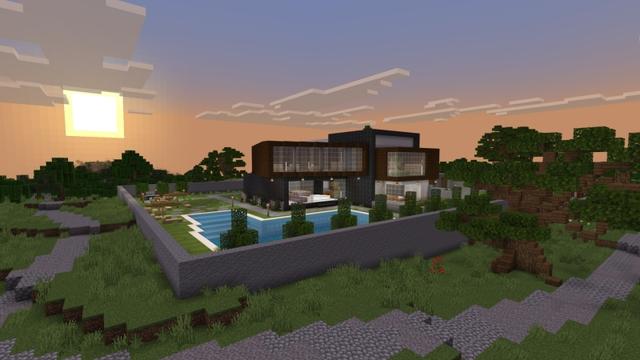 Screenshot of the Minecraft Bedrock Marketplace product Billionaire's Mansion created by Fall Studios.
