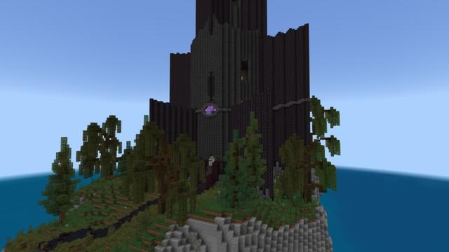 Screenshot of the Minecraft Bedrock Marketplace product Black Tower Base created by Fall Studios.