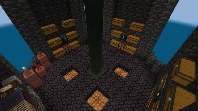 Screenshot of the Minecraft Bedrock Marketplace product Black Tower Base created by Fall Studios.