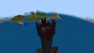 Screenshot of the Minecraft Bedrock Marketplace product Black Tower Base created by Fall Studios.